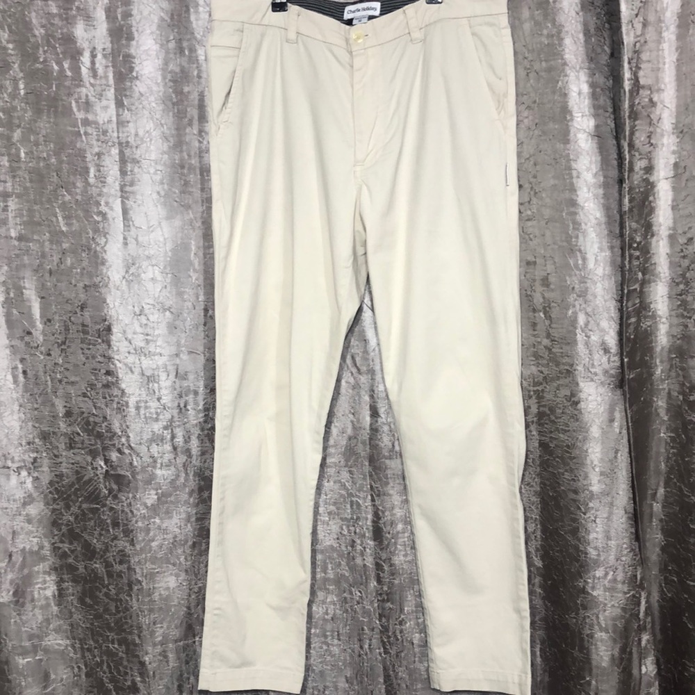 Charlie Holiday Men’s Cream Pants